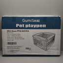 Pet Playpen with Door Dog Playpen Foldable Puppy Playpen for Puppies and Small Dogs 4-Panels Easy Assemble Easy Storing for Indoor and Outdoor, Garden Fence, Garden Border Fence (4 Panels)