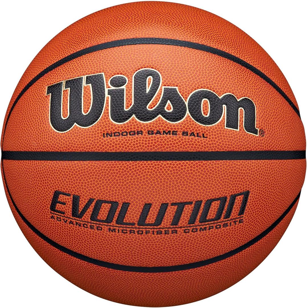 WILSON Evolution Game Basketball - Game Ball, Size 5 - 27.5"