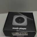 Bluetooth Portable Home CD Music Player with Remote Control, Timer, Built-in Speakers and LED Display - FM Radio Boombox (White)