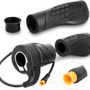 Ebike Half Twist Throttle, FT76X Electric Bicycle Right Handle, Half Throttle Handle with Waterproof Plug, Ebike Modified Thumb Throttle Part for Ebike MTB Conversion Kit Parts