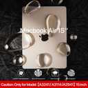 for MacBook Air 15 inch Case M4 2025 2024 2023 M3 M2 [100% Match Official Color] [Ultra Thin Armor] Hard Shell Laptop Cover A3241 A3114 A2941 - Starlight Clear