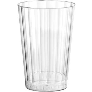 Party Essentials Deluxe/Elegance Hard Plastic Party Cup/Old Fashioned Tumbler/Cocktail Glass, 10 oz., 80 Count, Clear