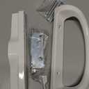 HauSun Sliding Patio Door Handle Set - Keyed Mortise Lock Replacement (Fits 1.5"-1.75" Doors)