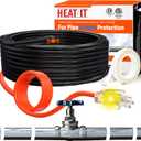 HEATIT Water Pipe Heat Tape - Prevent Freezing & Easy Installation for Metal & Plastic Pipes, CSA & ETL Certified Heat Trace Cable, All-Weather Protection, Trusted Choice HISD 3ft, 7w/ft, 120V