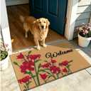 Vaukki Outside Welcome Doormat 24''x36'', Non Slip Coco Coir Door Mat