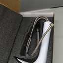 Bathroom Vessel Faucet Waterfall Bathroom Sink Faucet, Single Hole Tall Vessel Bathroom Faucets, White&Gold, Solid Brass, SHUNLI