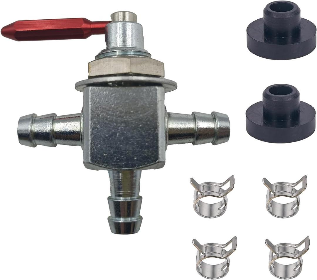 NEW 1/4" Fuel Shut Off Gas Valve Two-Way Replaces Compatible with for EXMARK 1-633347 Hustler 745059 Scag 482212 E633347 Yazoo 102679 Husqvarana 539102679