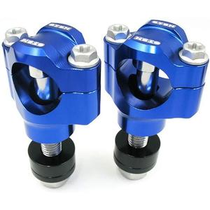 OTOM Motorcycle Handlebar Clamp CNC Aluminum Alloy Bar Clamps 28mm or 1 1/8" For kxf wr CRF HandleBar Riser (Blue, 12mm)