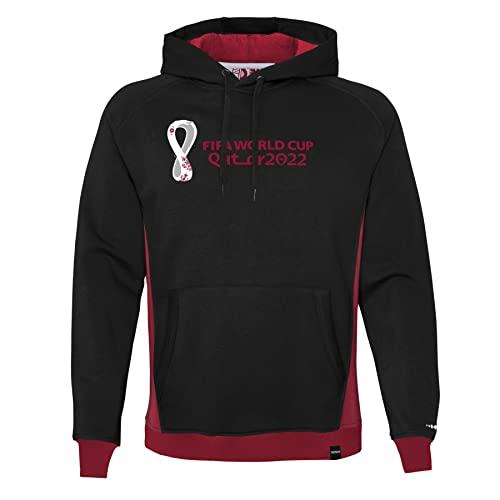 Outerstuff Mens FIFA World Cup Premium Fleece Hood, Black, Small