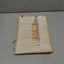 Paint Brushes Set of 24 Pieces Wooden Handles Brushes with Canvas Brush Case, Professional for Oil, Acrylic and Watercolor Painting (Large)