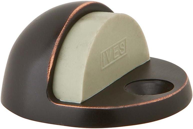 SCHLAGE Ives by Schlage 436B-716 Dome Door Stop, 1 x 1.75 x 2 inch, Aged Bronze