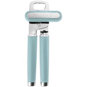 KitchenAid Classic Multifunction Can Opener and Bottle Opener Easy to Use, Razor Sharp Stainless Steel Cutting Wheel, Soft Ergonomic Handles, Mineral Water