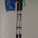 TheFitLife Nordic Walking Trekking Poles - 2 Sticks with Anti-Shock and Quick Lock System, Telescopic, Collapsible, Ultralight for Hiking, Camping, Mountaining, Backpacking, Walking, Trekking (Silver)