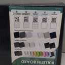 MaxGear Large Cork Board for Wall 36" x 24", Black Bulletin Board, 6 Pack Felt Wall Tiles with Pushpins, Cork Boards for Office Pin Board Tack Board Cork Boards