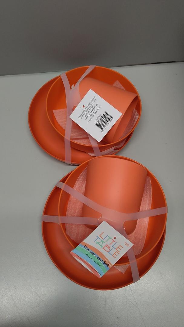 Little Table Dinnerware Set,Set Of 2 Orange