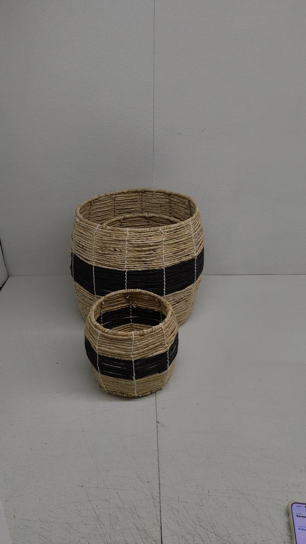 Knitted Baskets Set of 3