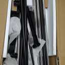 IRIS USA Clothes Rack, Portable Double-Rod Height Adjustable with Lockable Wheels, Rolling Garment Rack, Double Rod Wardrobe Rack, Easy Assemble, for Clothes, Belts, Shoes, and Bags