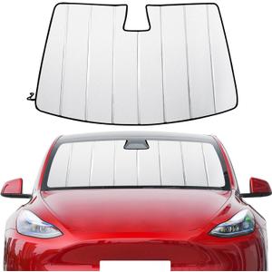 Foldable Windshield Sunshade Compatible with Tesla Model 3 Model Y