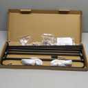 23.2 Inch Bathroom Towel Rack, Foldable Towel Holder with Movable Hooks, Premium Modern Towel Shelf Wall Mount Towel Storage for Bathroom (Matte Black)