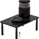 Adjustable Automatic Cat Feeder Stand - Non-Slip Elevated Holder for Cats/Puppies, Fits Most Automatic Feeders & Water Dispensers, Black(Holder ONLY)