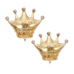 40 Inch Large Crown Foil Balloon Mylar Balloons for Birthday,Wedding,Christmas Party Decoration (2pcs,Gold)