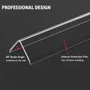 Clear Wall Corner Protector, 2 PCS Self-Adhesive Corner Protectors for Walls, 1.57" W x 35.4" L, Wall Corner Guard for BabyFurnitureDoorTablesCover Sharp FurnitureEasy to Install