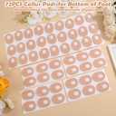 Shynek 72 Pcs Callus Pads Soft Felt Callus Cushion Pads for Bottom of Foot Self Adhesive Foot Callus Cushions, Corn Pads for Feet for Men and Women Pain Relief Foot Care, Beige, Oval Shape