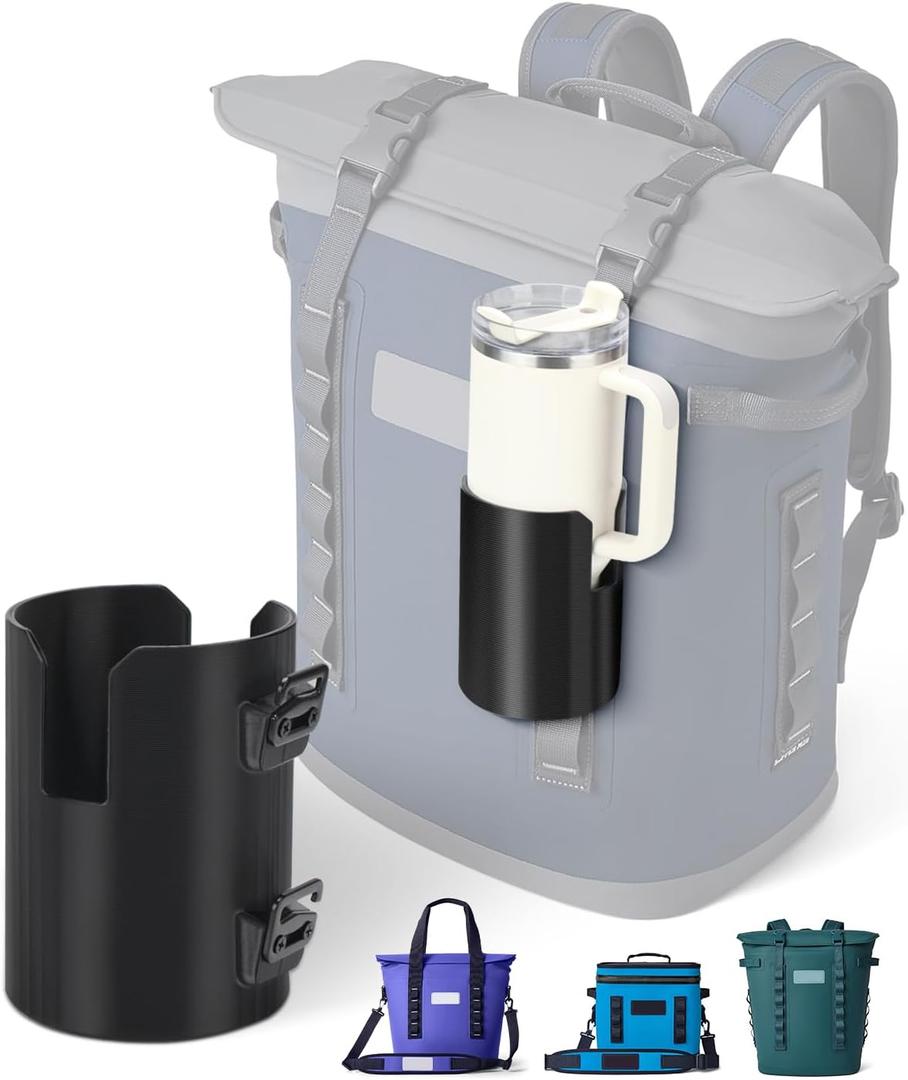 Bottle Holder for HitchPoint Grid on Any YETI Hopper Soft Cooler or Camino Carryall  Hands-Free Water Bottle Carrier