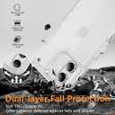 Compatible with iPhone 16 Case with HD Screen Protector, Heavy Duty Shockproof [3 in 1] Clear Phone Cases for iPhone 16 6.1" (Clear)