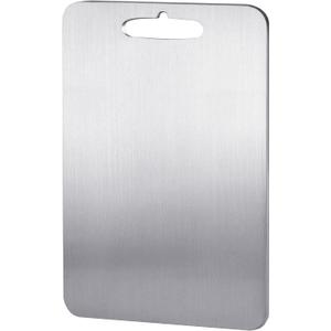 Stainless Steel Cutting Board for Kitchen Heavy Duty Chopping Board(Medium, 11.4"L x 7.9" W)