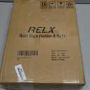 Relx Sign Holder Stand 8.5x11 inch - Adjustable Floor Standing Sign Holder - Signage Stand with Snap-Open Frame Display for Malls,Schools,Restaurants (black)