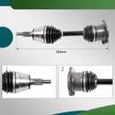 Front CV Axle Shaft Assembly Compatible with Avalanche 2500 2003-2006 Silverado 1500 2001-2007 Silverado 2500 1999-2010 Replace 66-1325 NCV3898