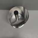 Stainless Steel Paper Towel Holder Countertop, Modern Spiral Cover Design,Weighted Base for Stability, Freestanding Easy One-Handed Operation for Kitchen Bathroom (Brushed Silver)