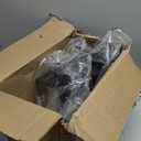 VIANIS Black Exterior Lighting Fixtures Wall Mount for House, 2 Pack Dusk to Dawn Outdoor Porch Light with Integrated 10W LED Light Source Crystal Bubble Glass, Anti-Rust Exterior Wall Sconce Lantern