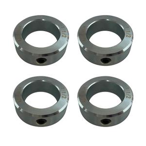 AZSSMUK Shaft Collars 1-1/2" Bore Solid Steel Style Zinc Plated Set Screw 4 Pieces
