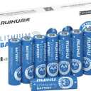 AA Batteries 16 Pack Lithium Iron Double A Batteries, 1.5V 3000mAh Longer Lasting AA Lithium Batteries for Blink Camera, Flashlight, Toys, Remote Control, Non-Rechargeable
