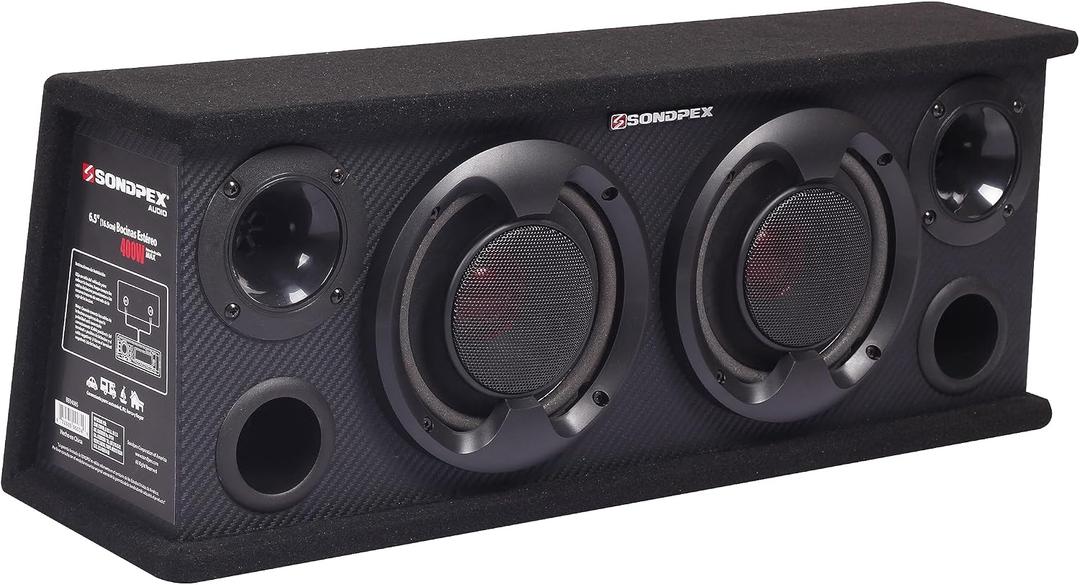 6.5 Speakers,2-Way Car Speakers,Door Speaker,Car Audio Tweeters,Speaker System Full Range,400W Max,4 Ohm,Wide Frequency Response,Enhanced Bass,Coaxial,Car Stereo System