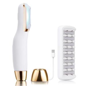 Dermaplane Razor for Women Face, Dermaplaning Tool for Face, Sonic Edge Technology with 13 Replaceable Blades(White-784)