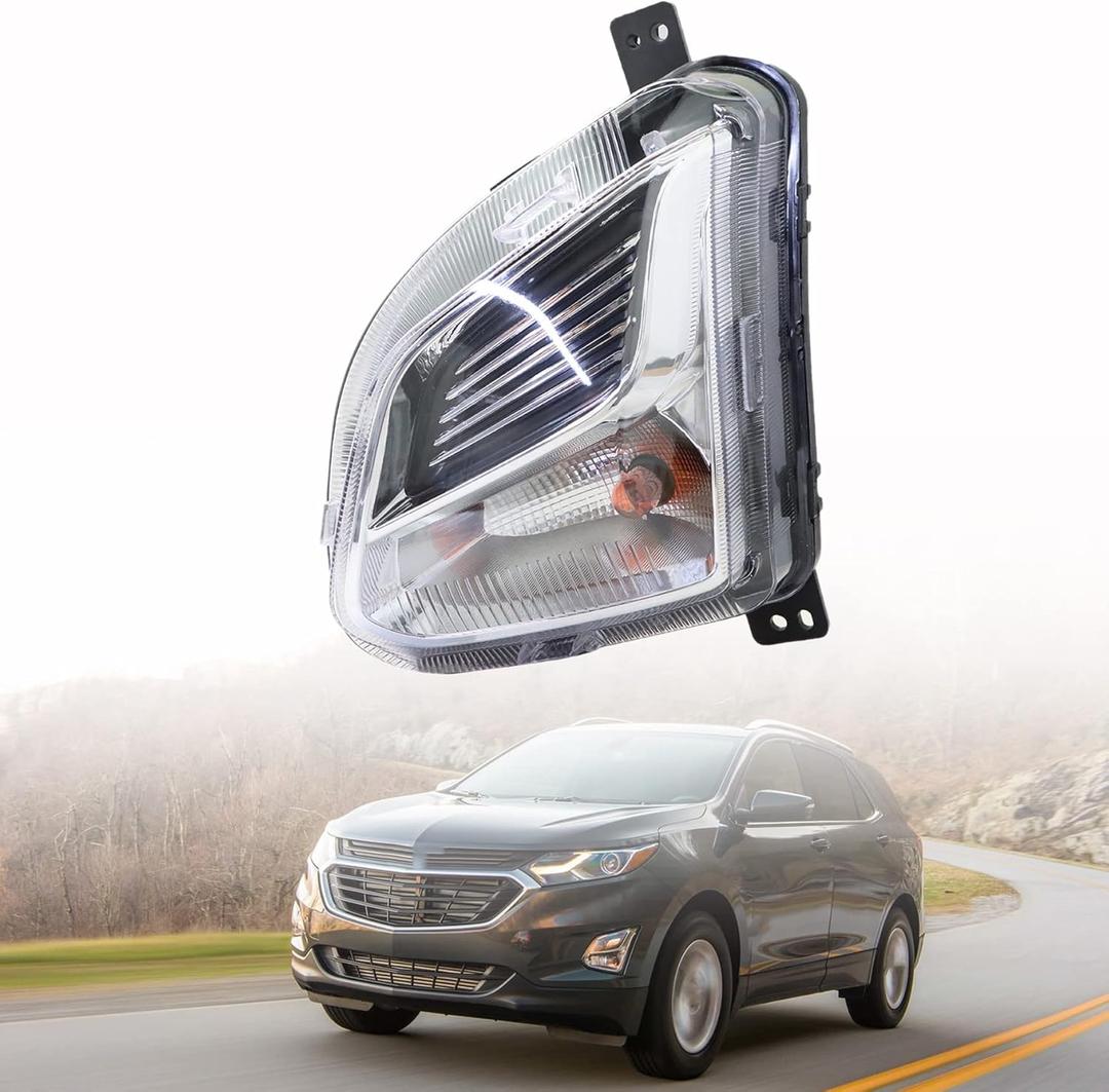 munirater 1Pc Bumper Fog Light withTurn Signal Light Left Driver Side Replacement for Equinox 2018-2020