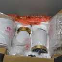 Cinkeda 23" Set of 2 White Ceramic Small Table Lamp for Living Room Bedroom,Modern Bedside Lamps Nightstand Lamp for End Table Entryway