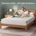 Zinus 6 Inch Queen Green Tea Memory Foam Mattress [New Version], Fiberglass Free, Medium Firm Feel, Zoned Pressure Relief, Certified Safe Foams & Fabric, Mattress in A Box