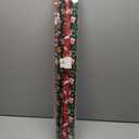 Christmas Wrapping Paper for Gifts (4 Rolls: 148 sq. ft. ttl) Funny Candy Cane Santas, Reindeer, Christmas Tree, Snowflakes - 30 inches x 14.8 feet Per Roll - Christmas Elements Collection