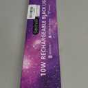 Rechargeable Black Light Bar 4 Packs, Battery Powered Black Lights for Glow Party, Cordless UV Strip Lights with On/Off/Dimma/Flash Switch, for Neon, Uranium Glass, Classroom, Paint, Poster, Stage