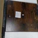 TUTOTAK Bar Cart, Serving Cart for Home, Microwave Cart, Drink Cart, Mobile Kitchen Shelf with Rack and Glass Holder, Rolling Beverage Cart BC01BB030 (13"D x 23.7"W x 32.7"H, Brown)