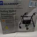 Medline Superlight Aluminum Rollator, Black - Ultra-Lightweight, Foldable & Durable Mobility Walker