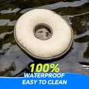 Soft & Safe Dog Flying Disc, 10 Inch Bite-Resistant Dog Toy for Medium Large Dogs, Gentle on Teeth, Waterproof, Anti-Dust, Outdoor Fetch Training Water Toy (Brown)