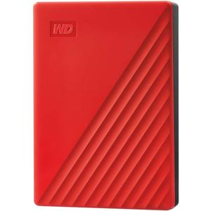 WD 4TB My Passport, Portable External Hard Drive, Red, backup software with defense against ransomware, and password protection, USB 3.1/USB 3.0 compatible - WDBPKJ0040BRD-WESN