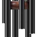 Bursvik Large Aluminium Wind Chimes 37" to Create a Zen Atmosphere Suitable for Outdoor, Garden, Patio Decoration. Classic Black Wind Chime with Wind Catcher Suitable as A Gift for Mom Neighbor Unisex