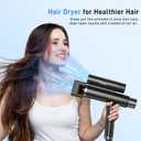 Hurricane Pro Professional Hair Dryer, Unique 216,000 RPM Dual Brushless Motor | Ionic Blow Dryer for Salon & Home Use | Compact, Lightweight & Quiet Travel Hair Dryer with 3 Speeds