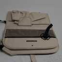 GMQ Backseat Car Organizer 1 Pack, Car Back Seat Organizers with Tray,Multifunctional Car Seat Back Organizer with Foldable Tablet Holder (Beige, 1 PC)